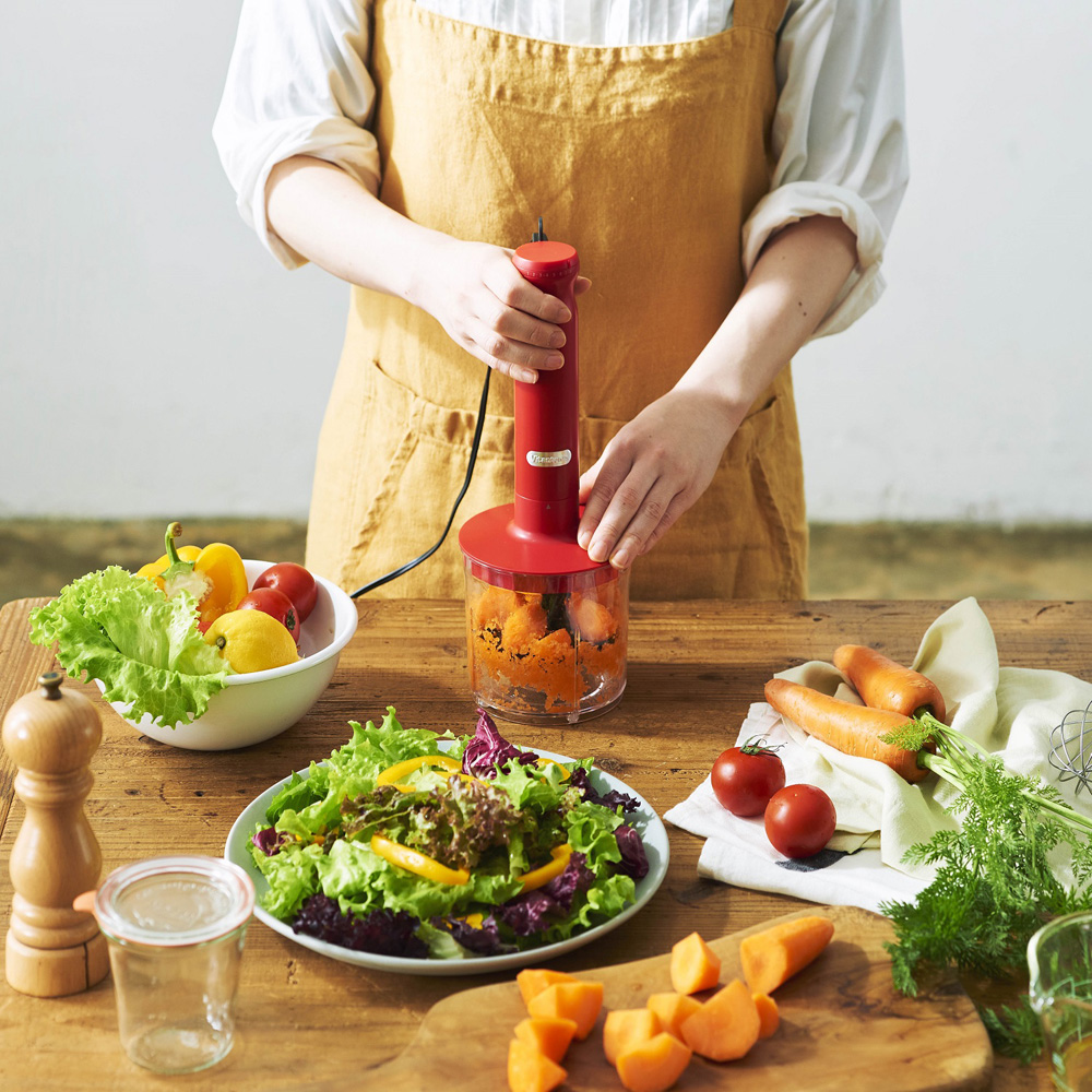 【ビタントニオ/Vitantonio】料理・下ごしらえ・離乳食にも!1台4役のハンドブレンダー 【8段階のスピード調整/チョッパー付き】 【ビタントニオ/Vitantonio】料理・下ごしらえ・離乳食にも!1台4役のハンドブレンダー 【8段階のスピード調整/チョッパー付き】