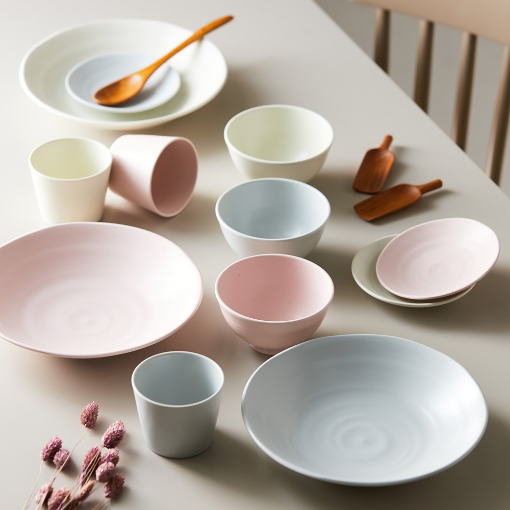 【ベルメゾン】使いやすい軽量食器4点セット[日本製] 【食洗機/電子レンジ対応】