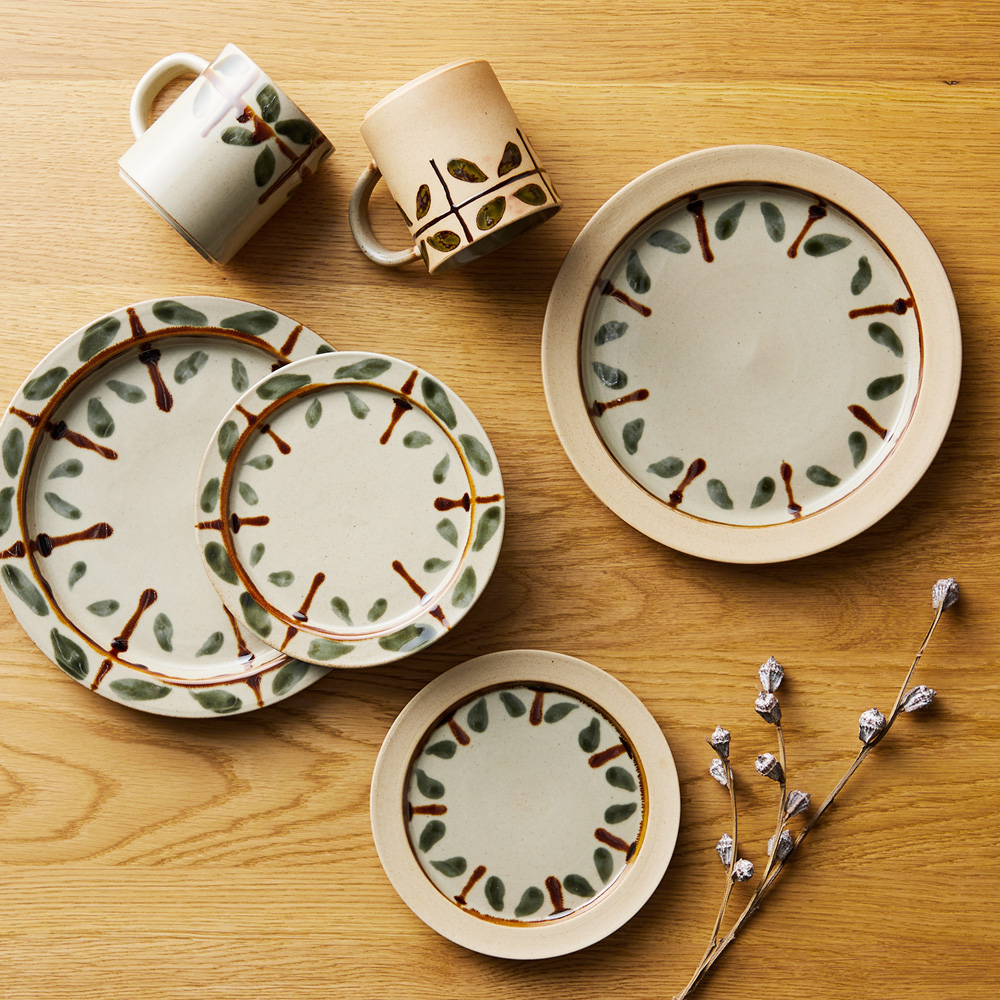 【ベルメゾン】美濃焼 質感が魅力のヴィンテージ調食器[日本製] 【食洗機/電子レンジ対応】