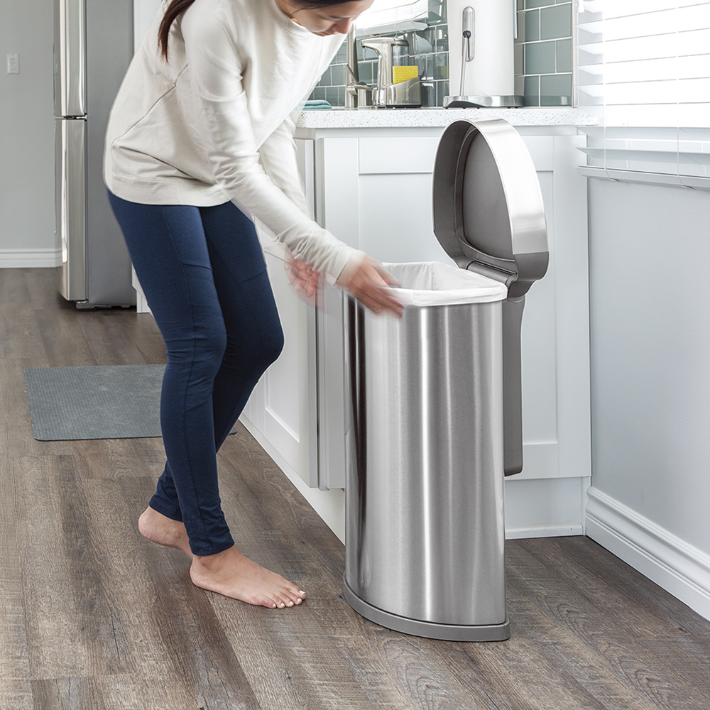 【シンプルヒューマン/simplehuman】センサーダストボックス セミラウンド 45L 【シンプルヒューマン/simplehuman】センサーダストボックス セミラウンド 45L