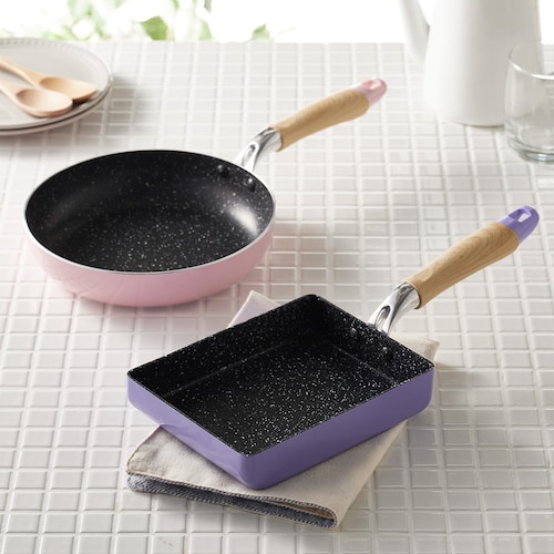 ふっ素樹脂加工のフライパン【IH対応】＜20cm/玉子焼き＞