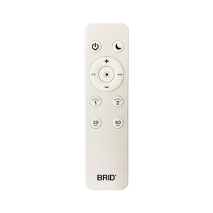 ON.OFFのほか、調光・調色やナイトモード機能がついたリモコン付属