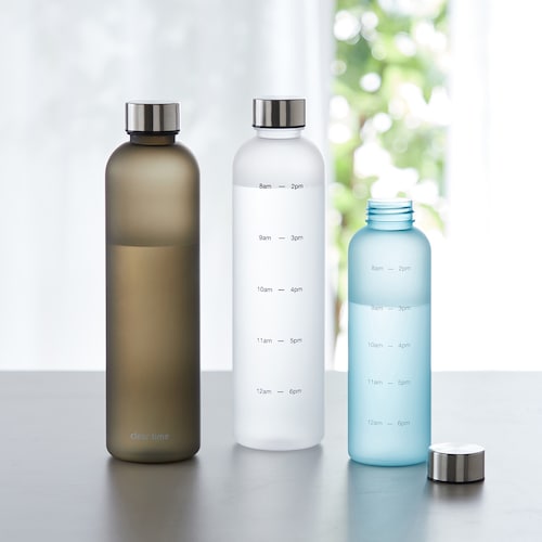 目盛り付きウォーターボトル＜560ml/1000ml＞ 【定期的な水分補給に】