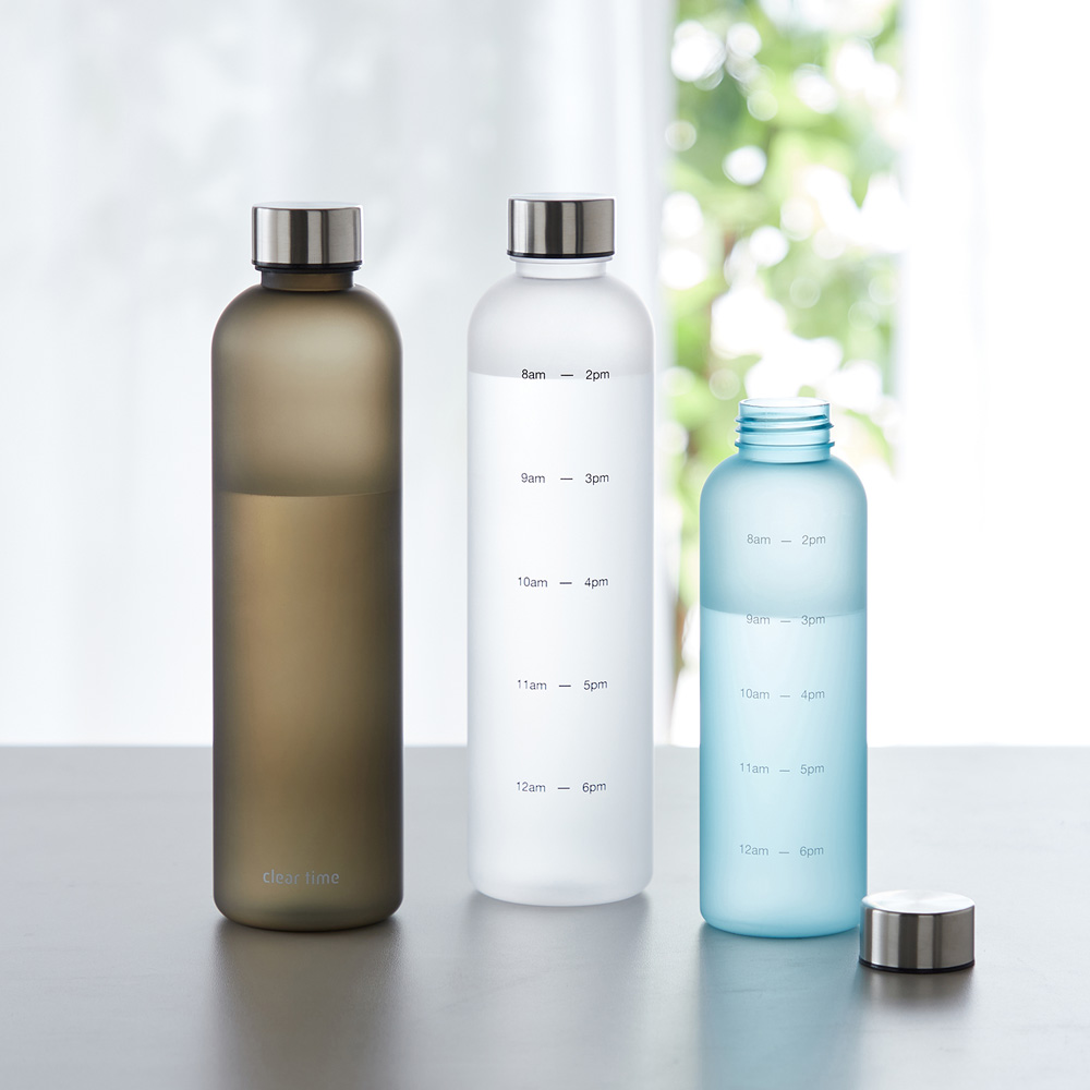 【ベルメゾン】定期的な水分補給に 目盛り付きウォーターボトル 【ベルメゾン】定期的な水分補給に 目盛り付きウォーターボトル