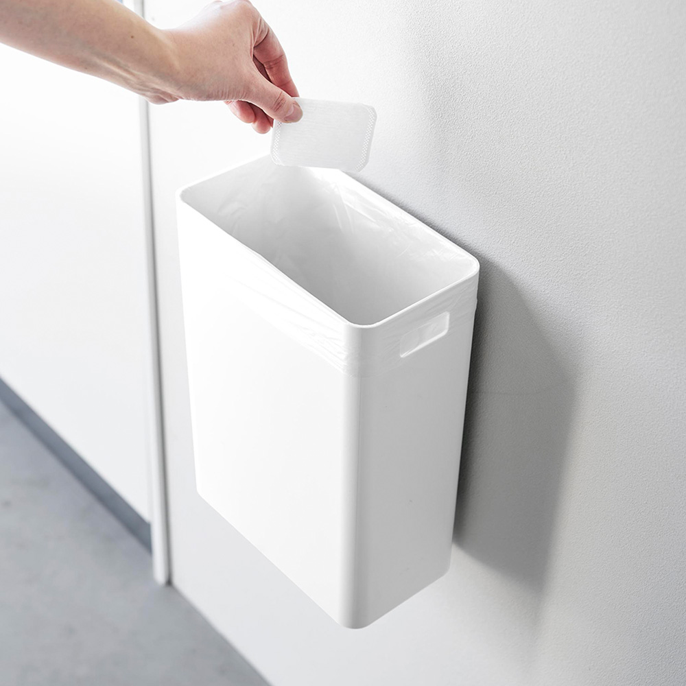 【タワー/tower】ウォールトラッシュカン 7L 石こうボード壁対応