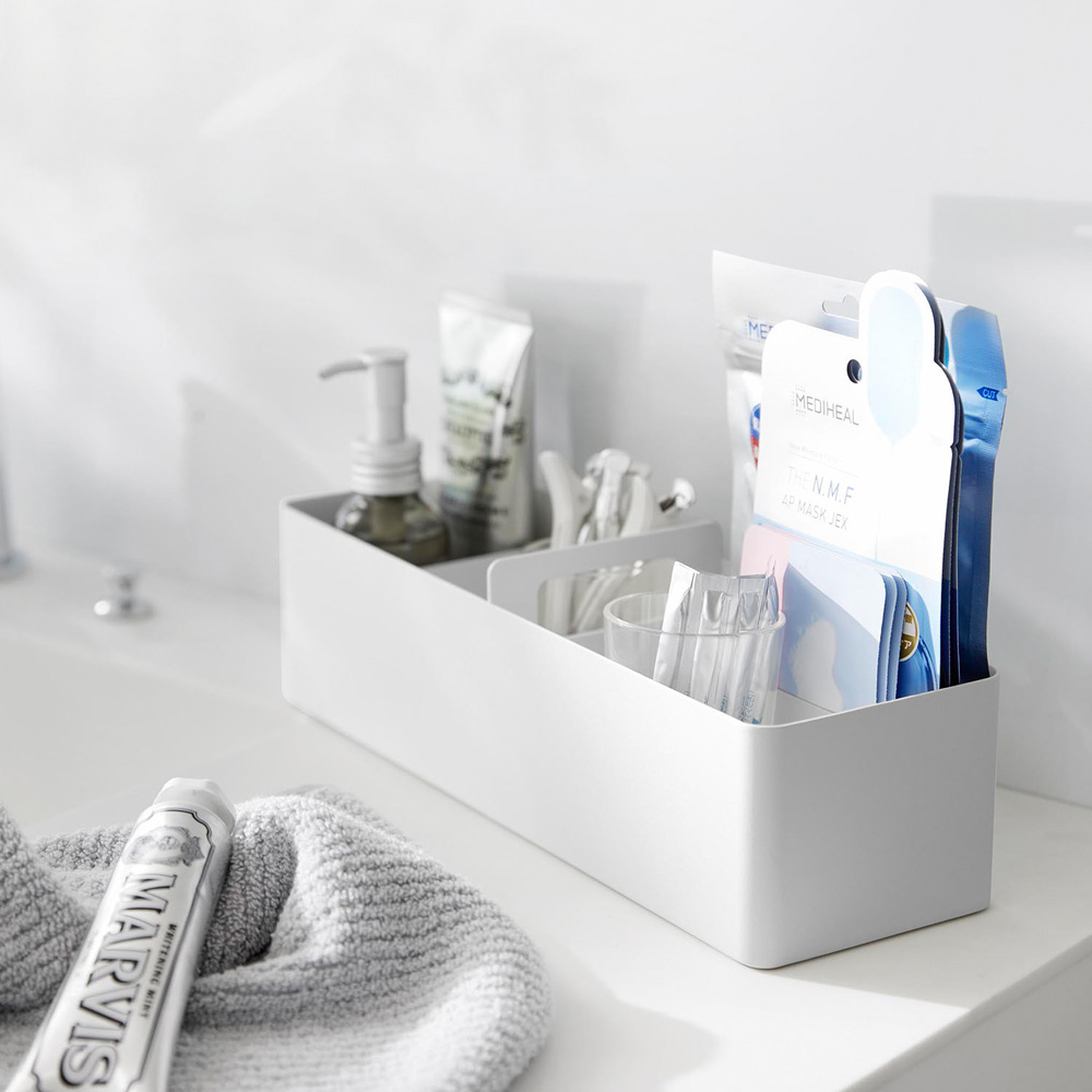 【タワー/tower】ハンドル付きスリム収納ボックス 【タワー/tower】ハンドル付きスリム収納ボックス