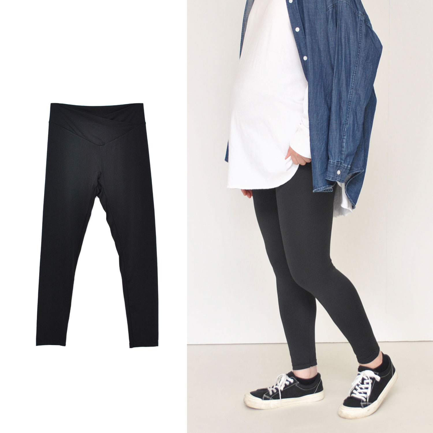 産後まで使える!マタニティ クロスベルトレギンス【産前・産後】(マミー ルナ/Mammy Luna) 産後まで使える!マタニティ クロスベルトレギンス【産前・産後】(マミー ルナ/Mammy Luna)