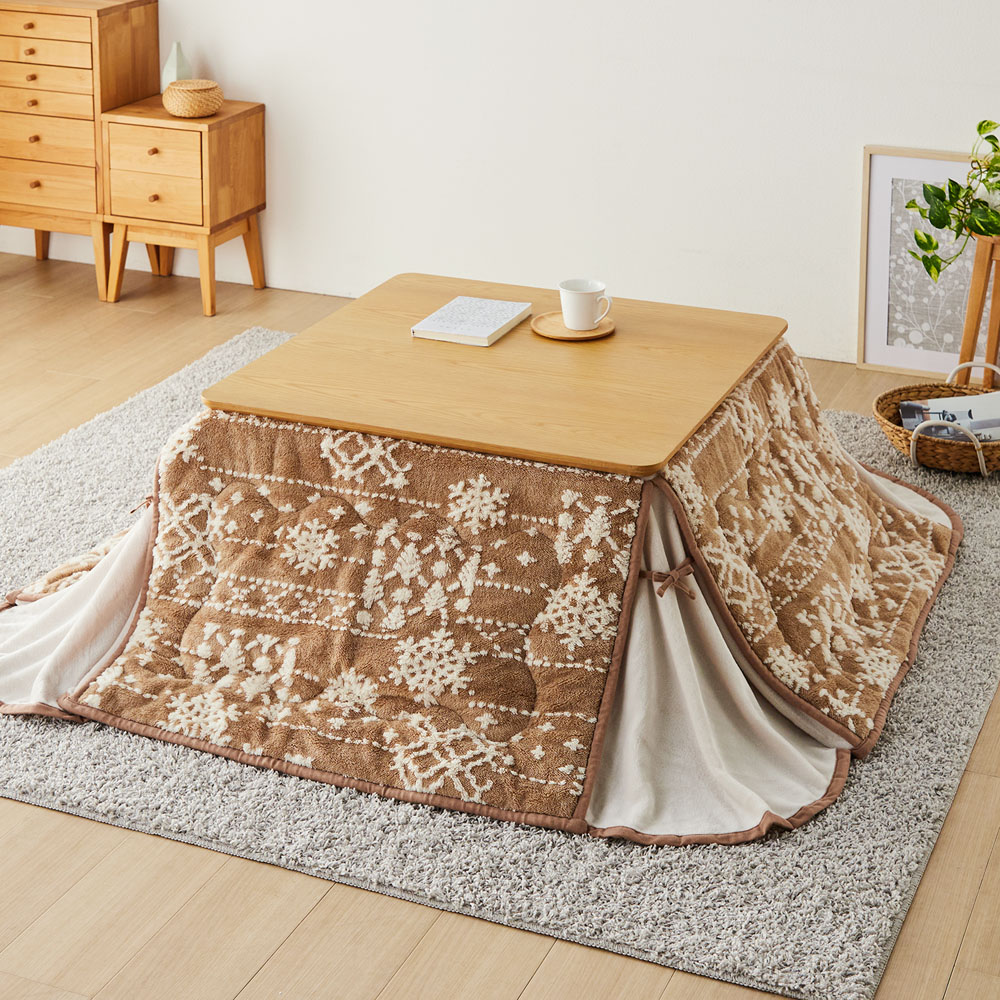 【ベルメゾン】【省スペース】ノルディック調デザインの洗えるこたつ布団 【ベルメゾン】【省スペース】ノルディック調デザインの洗えるこたつ布団