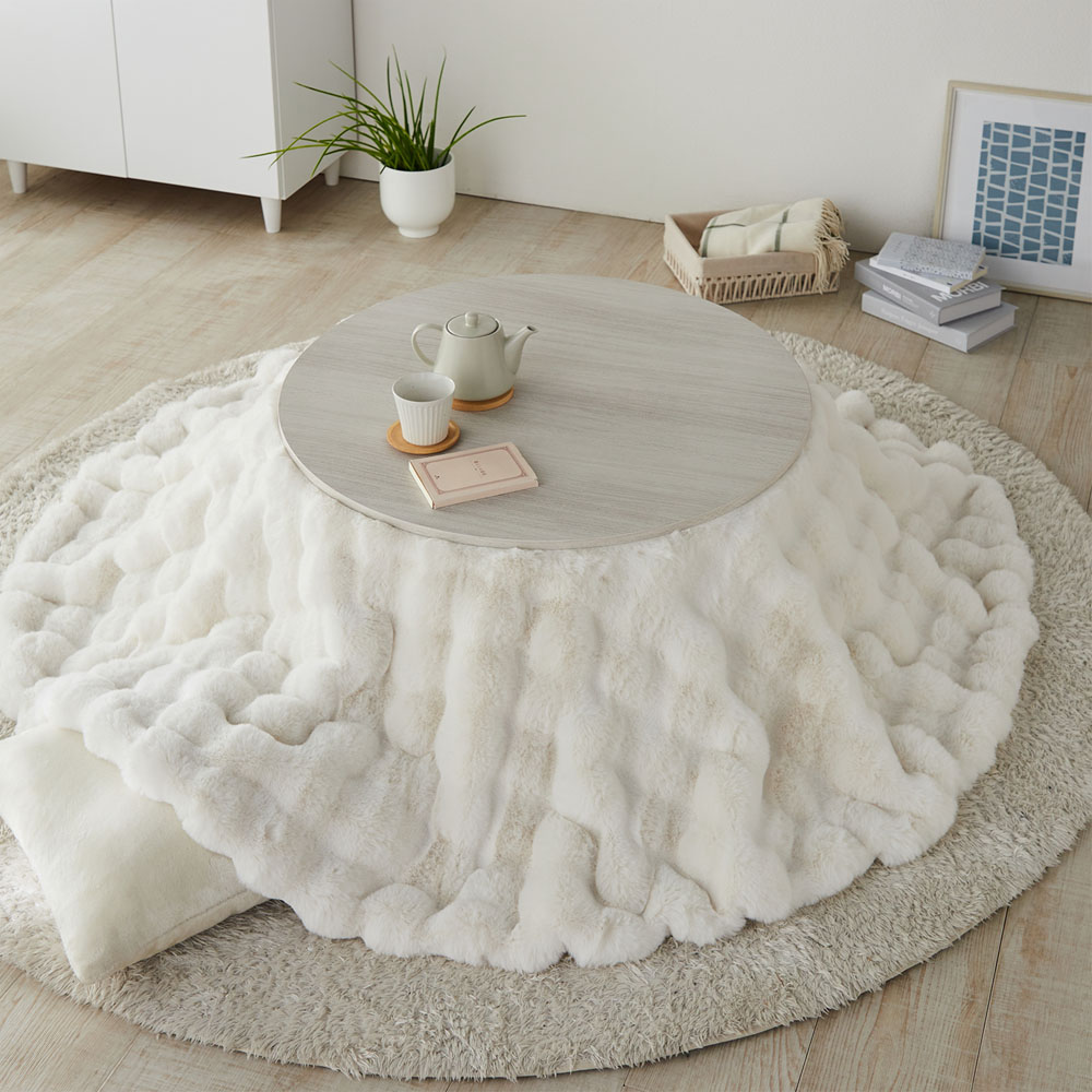 【ベルメゾン】ファータッチの洗えるこたつ布団(円形) 【ベルメゾン】ファータッチの洗えるこたつ布団(円形)