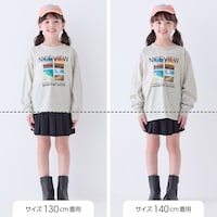 サイズ別着用比較／モデル身長127cm