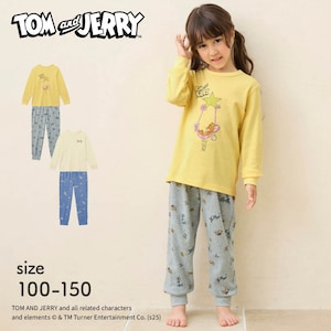 【トムとジェリー/TOM and JERRY】トムとジェリー 家族でリンクキッズスムース長袖パジャマ 【子供パジャマ 長袖 きょうだいリンク】