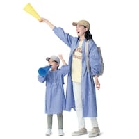 左)ブルーストライプ／113.5cm・110、右)165cm・M