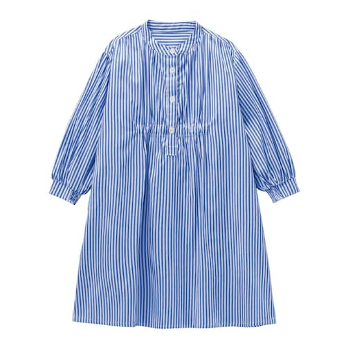 親子でリンクバックフリルシャツワンピース 【子供服 長袖】