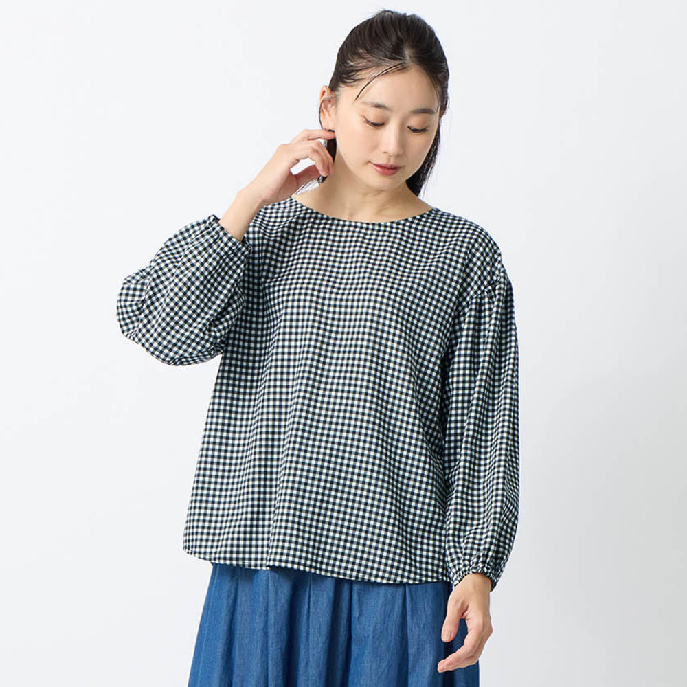 【ベルメゾン】親子でリンク袖ボリュームレディースチュニックブラウス