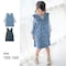 肩フリル花柄ジャンスカドッキングワンピース 【子供服 長袖】
