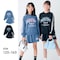 袖ラインロゴプルオーバー＆サイドラインキュロットセット 【子供服 長袖】