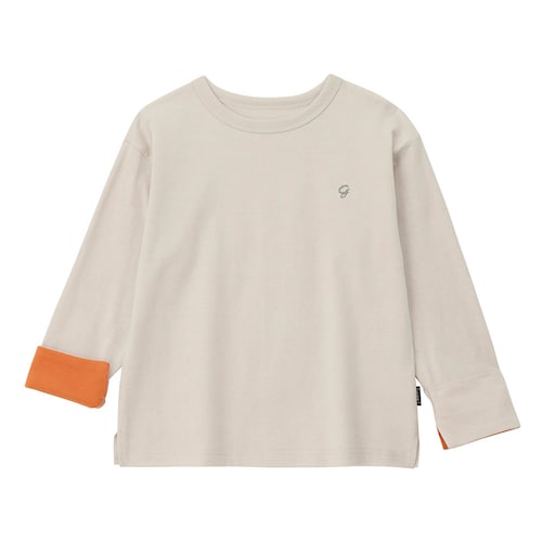 丈が調節できて長く着れる ロールアップＴシャツ