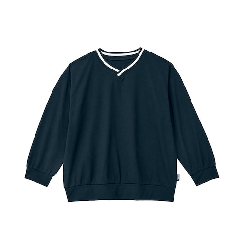 【さらりと軽くてよく伸びる】速乾ストレッチ天竺ラインリブＴシャツ 【子供服 長袖】