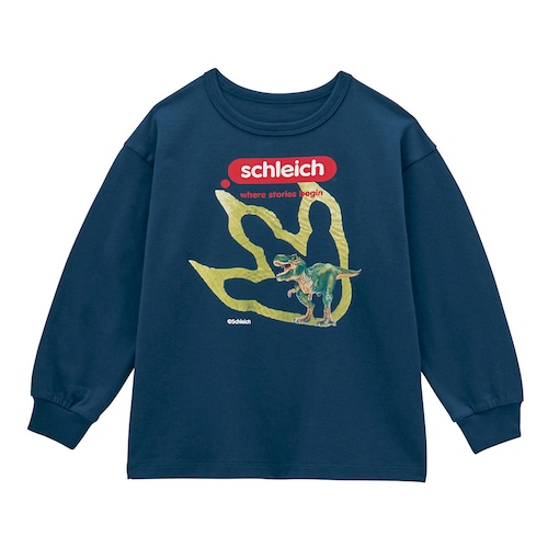 リアル恐竜プリント袖リブ長袖Ｔシャツ 【子供服】
