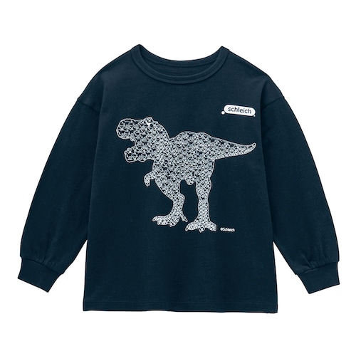 リアル恐竜プリント袖リブ長袖Ｔシャツ 【子供服】