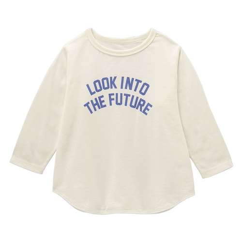 レイヤードしやすいロゴプリント９分袖Ｔシャツ 【子供服】