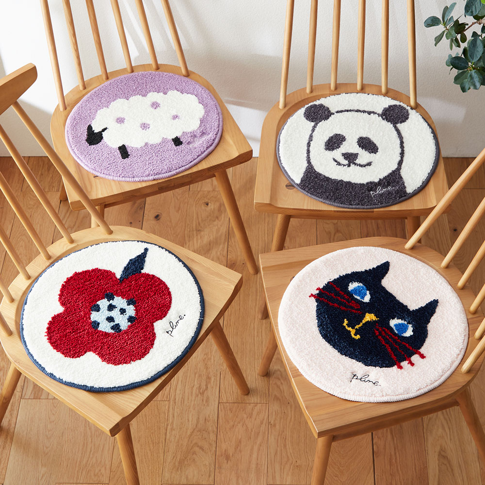 【プルーン/Plune.】やわらかマイクロファイバーのチェアパッド