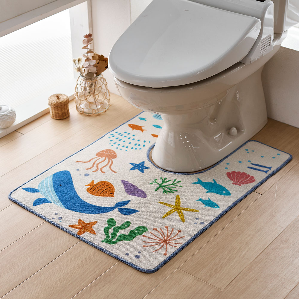 【ベルメゾン】海の生き物デザインのトイレマット