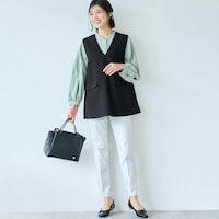 モデル身長168cm／M ※ベストのみ着用