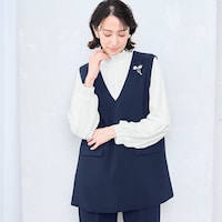 モデル身長169cm／M ※ボウタイを外した場合