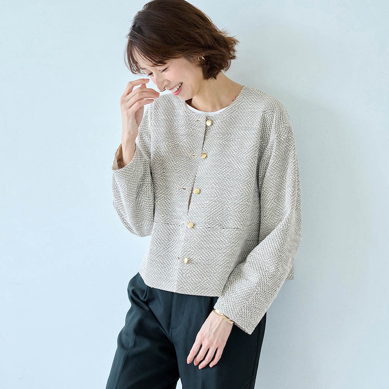 モデル身長169cm／M ※ジャケットのみ着用