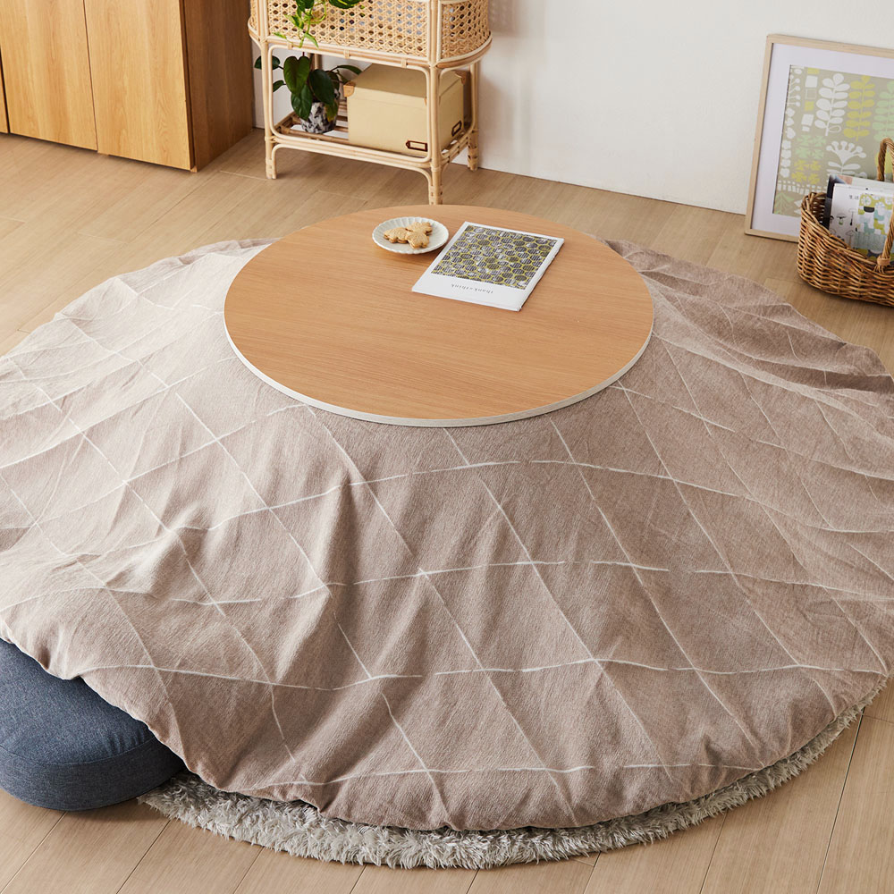 【ベルメゾン】カバーが洗えるこたつ布団(円形) 【ベルメゾン】カバーが洗えるこたつ布団(円形)