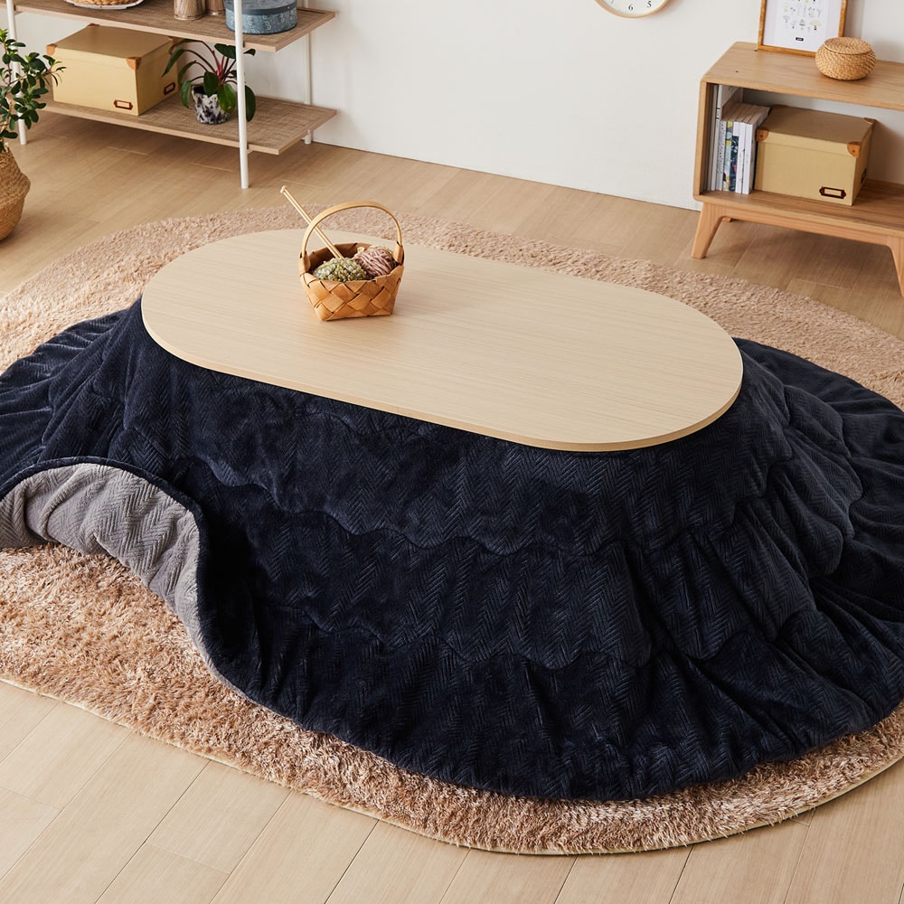 マイクロファイバー素材の洗えるこたつ布団（円形）｜通販のベルメゾン