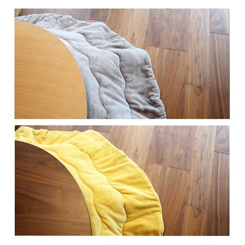 マイクロファイバー素材の洗えるこたつ布団（円形）