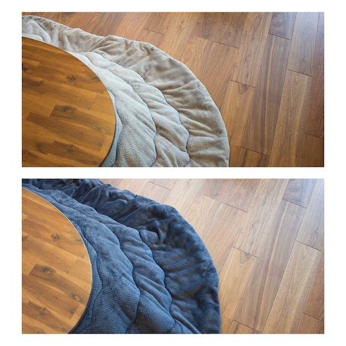 マイクロファイバー素材の洗えるこたつ布団（円形）