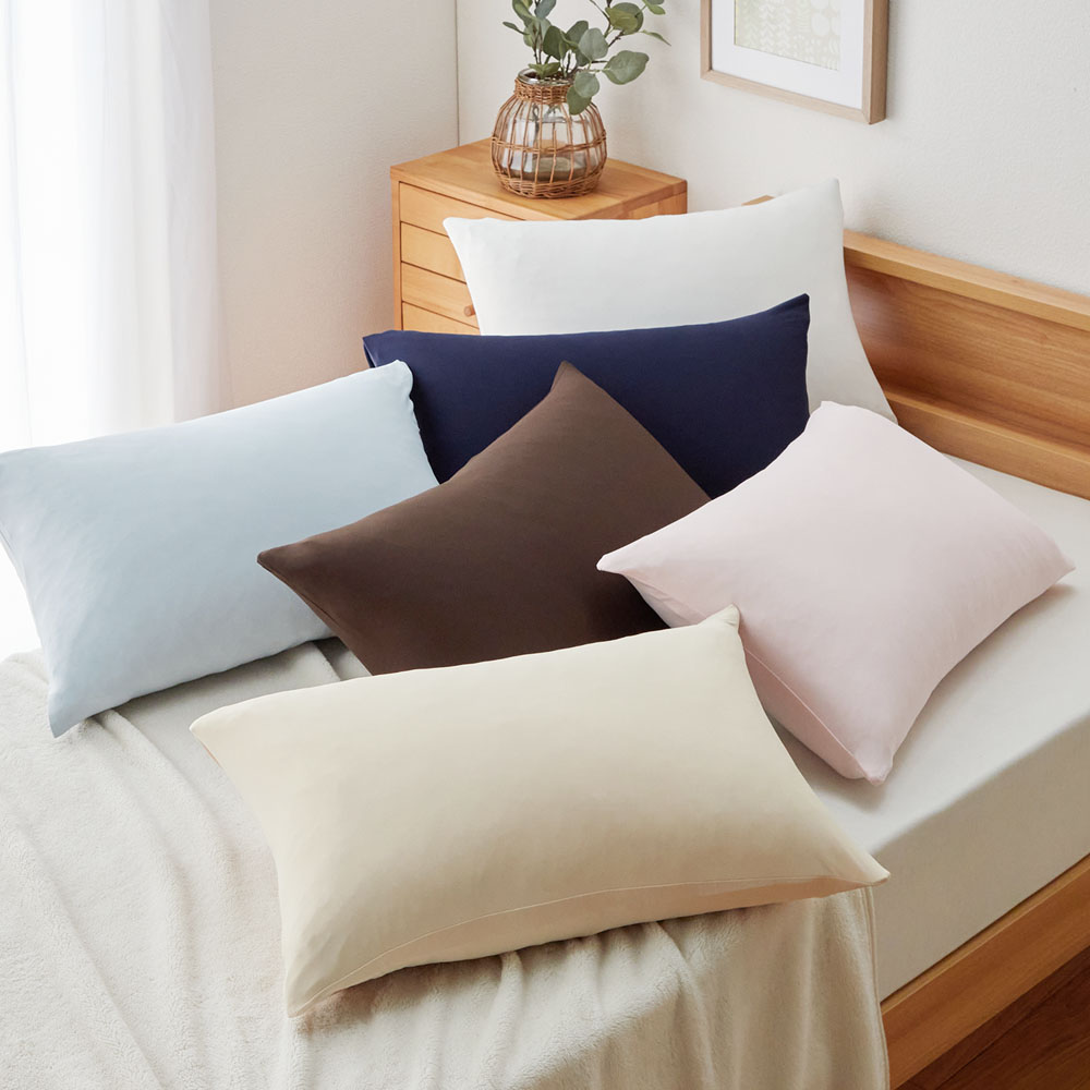 【西川】吸水速乾・消臭・抗菌防臭加工を施したのびのび枕カバー