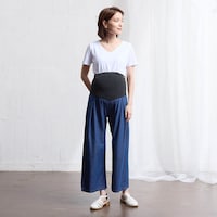 ブルー／モデル身長166cm・マタニティMサイズ着用