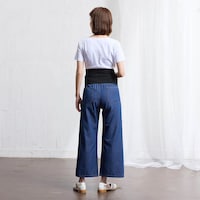 ブルー／モデル身長166cm・マタニティMサイズ着用