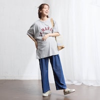 ブルー／モデル身長166cm・マタニティMサイズ着用