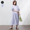 【ベルメゾン】授乳しやすいマタニティサイズティアードワンピース 【産前・産後】