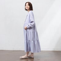 ラベンダーブルー／モデル身長166cm・マタニティMサイズ着用