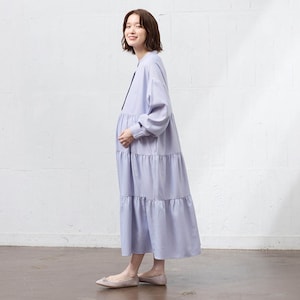ラベンダーブルー／モデル身長166cm・マタニティMサイズ着用