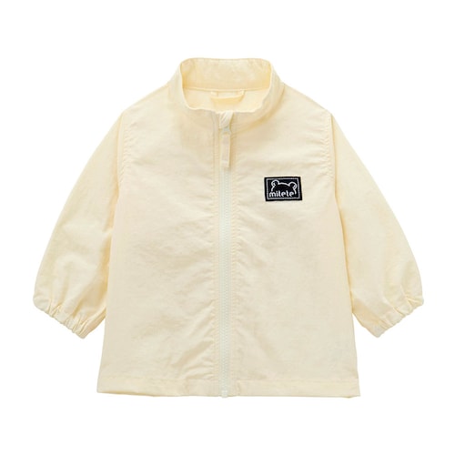 通園にも便利！サッと羽織れてパッとたためるシンプルウィンドブレーカー 【ベビー服 防寒】