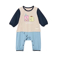 ベージュ×ネイビー系
