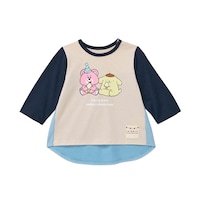 ベージュ×ネイビー系