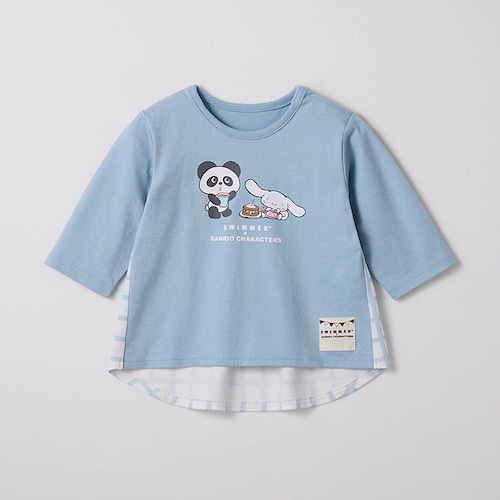 SWIMMER×サンリオキャラクターズ バック切替えプリント長袖Ｔシャツ 【ベビー服 きょうだいリンク】