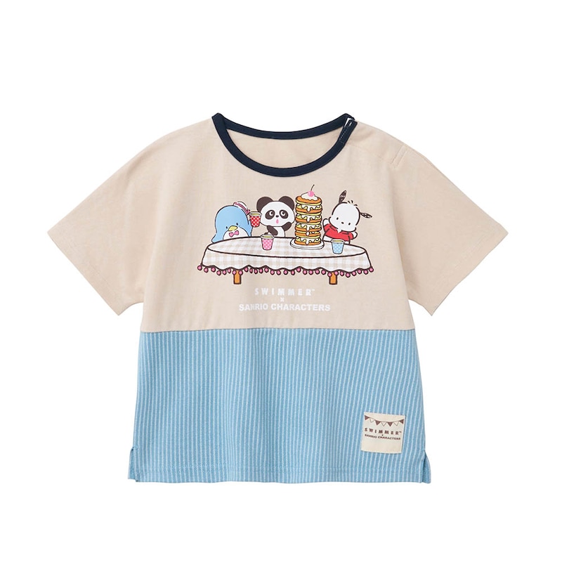 ベージュ×ネイビー系