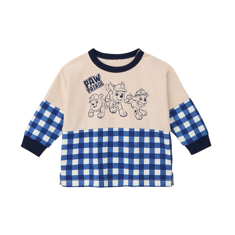 チェイス＆マーシャル＆ラブル（ベージュ×ネイビー系チェック）