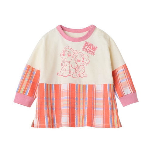 パウ・パトロール 切替え総柄長袖Ｔシャツ 【ベビー服】