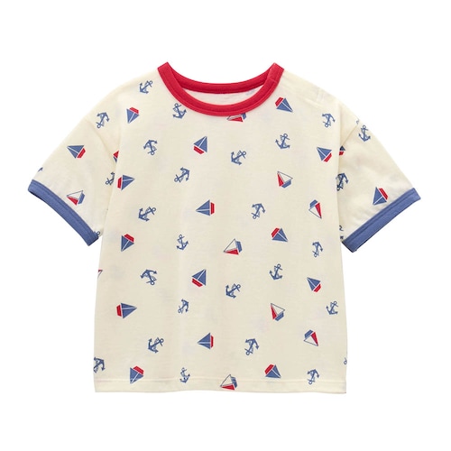総柄リンガー半袖Ｔシャツ 【ベビー服】