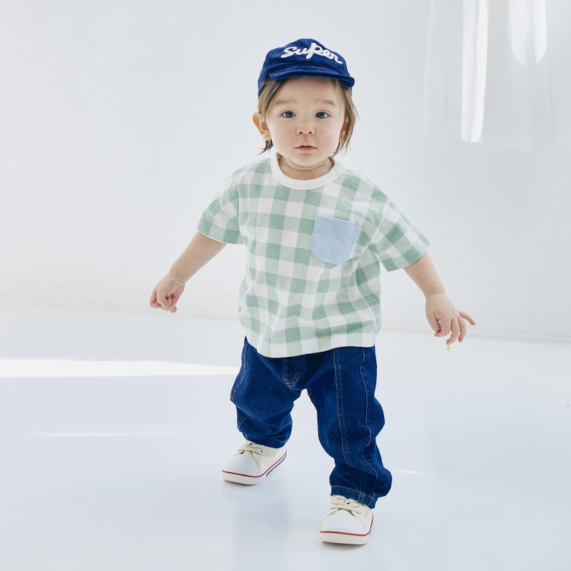 ミント／モデル身長78cm・80サイズ着用